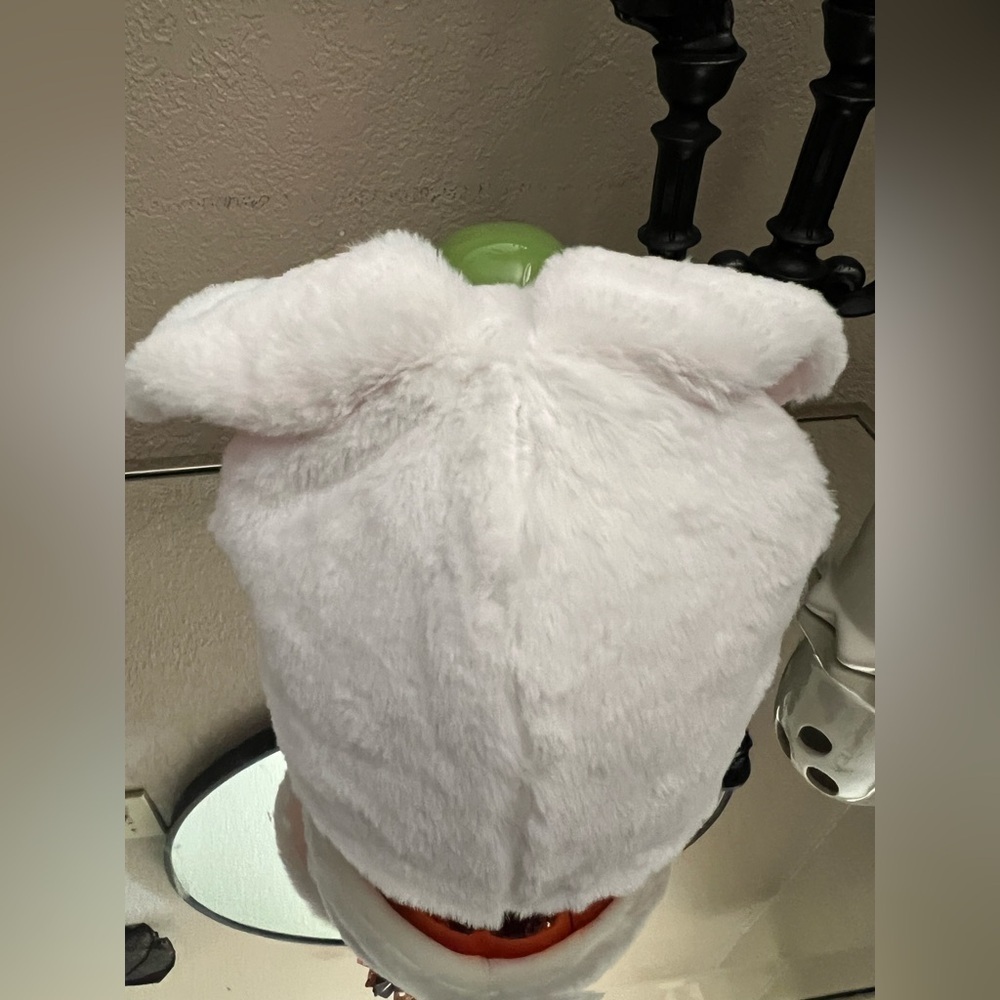 Adorable Pink and White Bunny Ear Hat for Kids - Picture 3 of 4